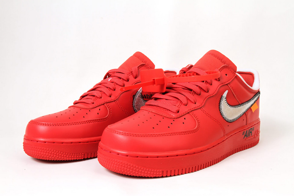 air force 1 low off white red