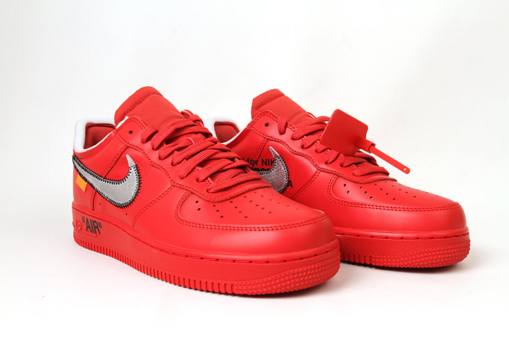 air force 1 low off white red