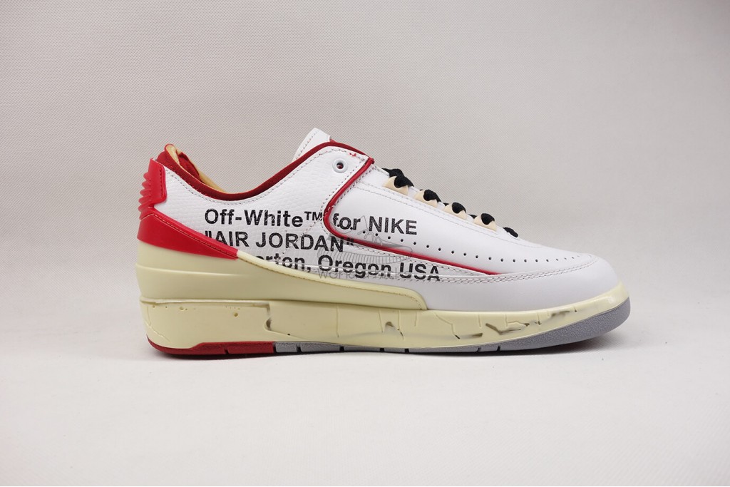 air jordan 2 retro low sp off-white white red