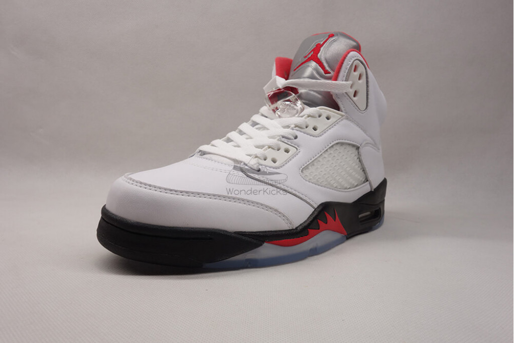 air jordan 5 retro fire red silver tongue (2020)