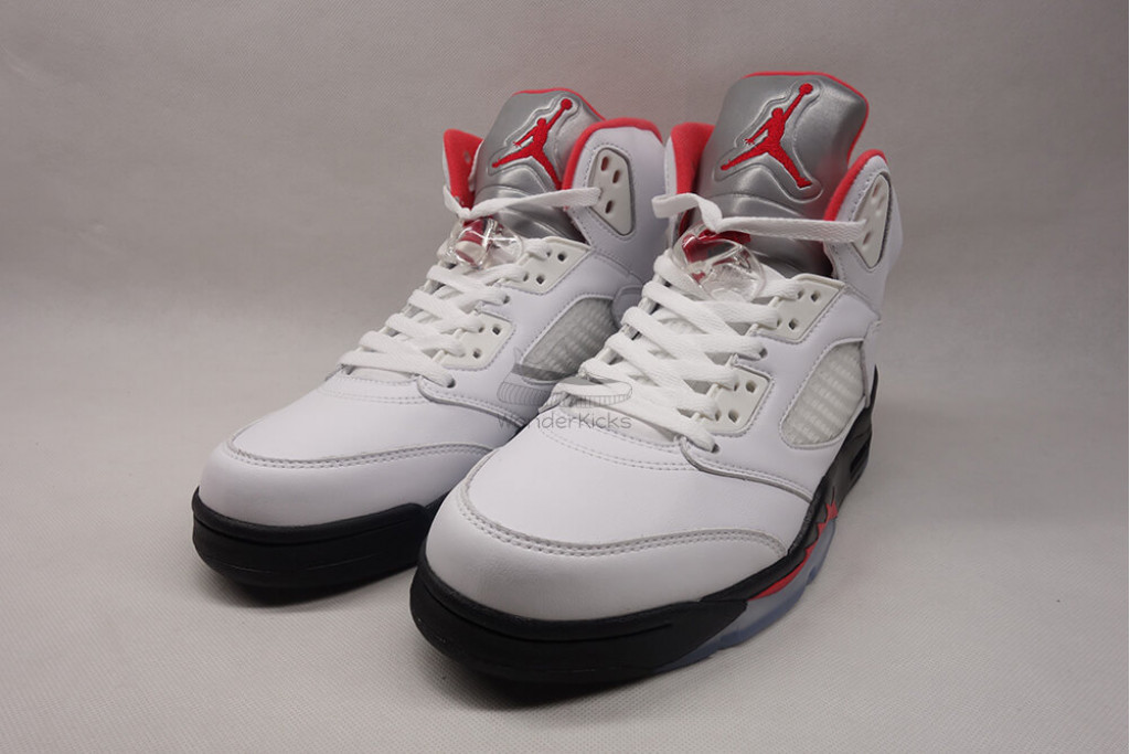 air jordan 5 retro fire red silver tongue (2020)