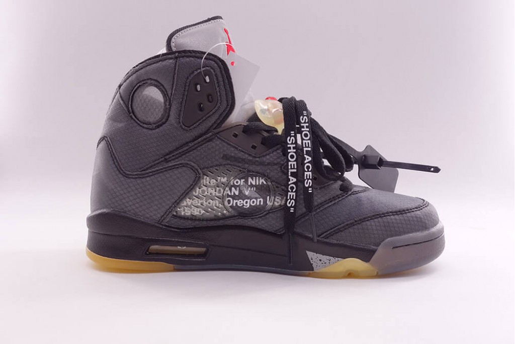 air jordan 5 retro off white black