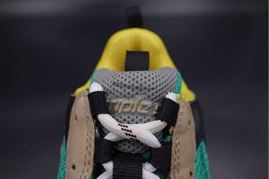 bc triple s trainer beige green yellow