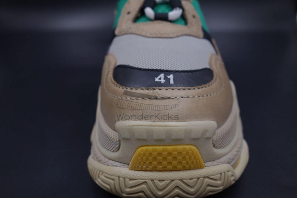 bc triple s trainer beige green yellow