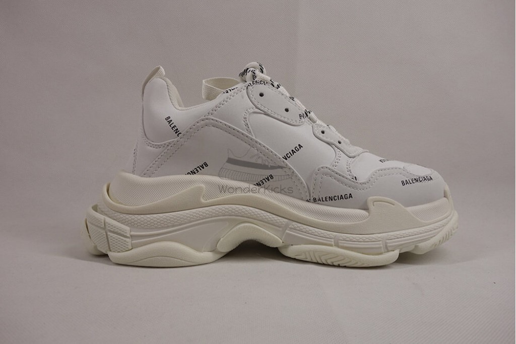 bc triple s trainer allover logo white