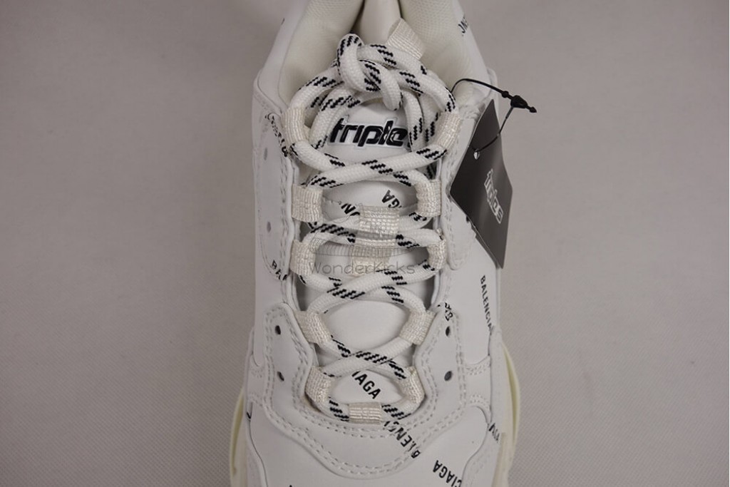 bc triple s trainer allover logo white