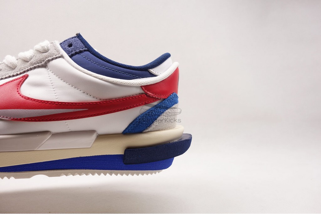 cortez 4.0 sacai white university red blue