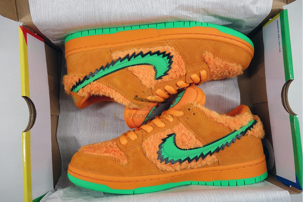 sb dunk low grateful dead bears orange