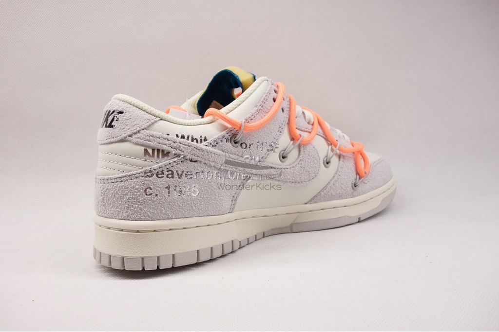 dunk low off white lot 19