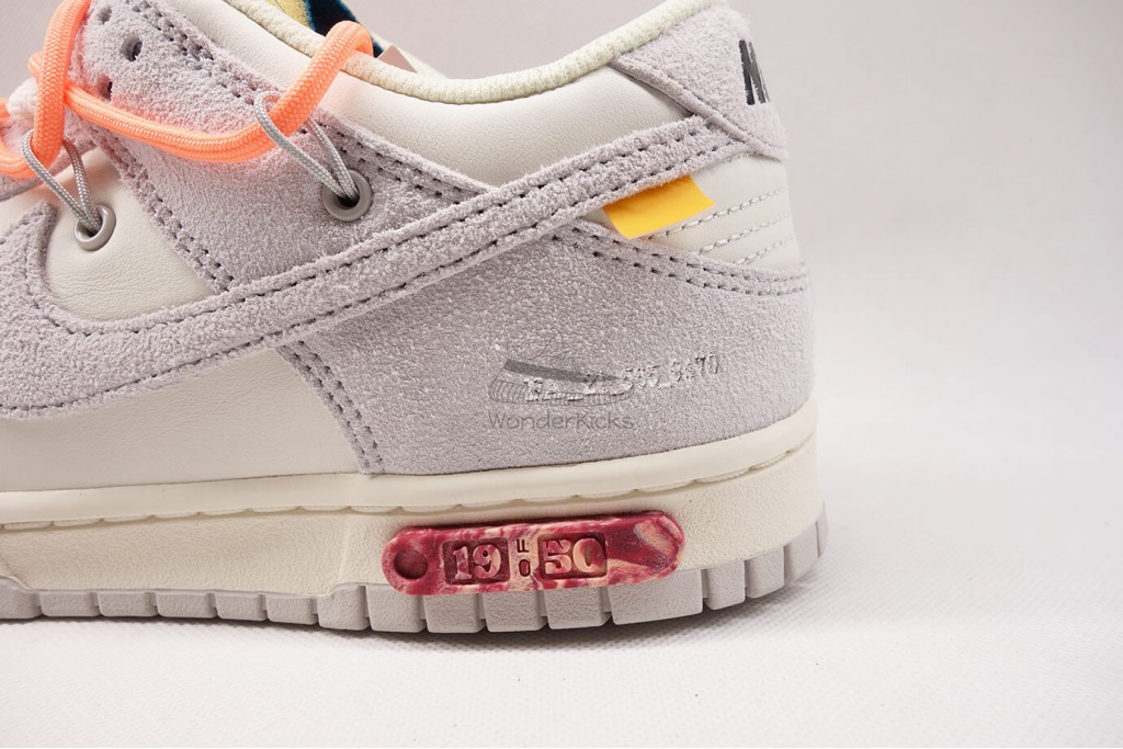 dunk low off white lot 19