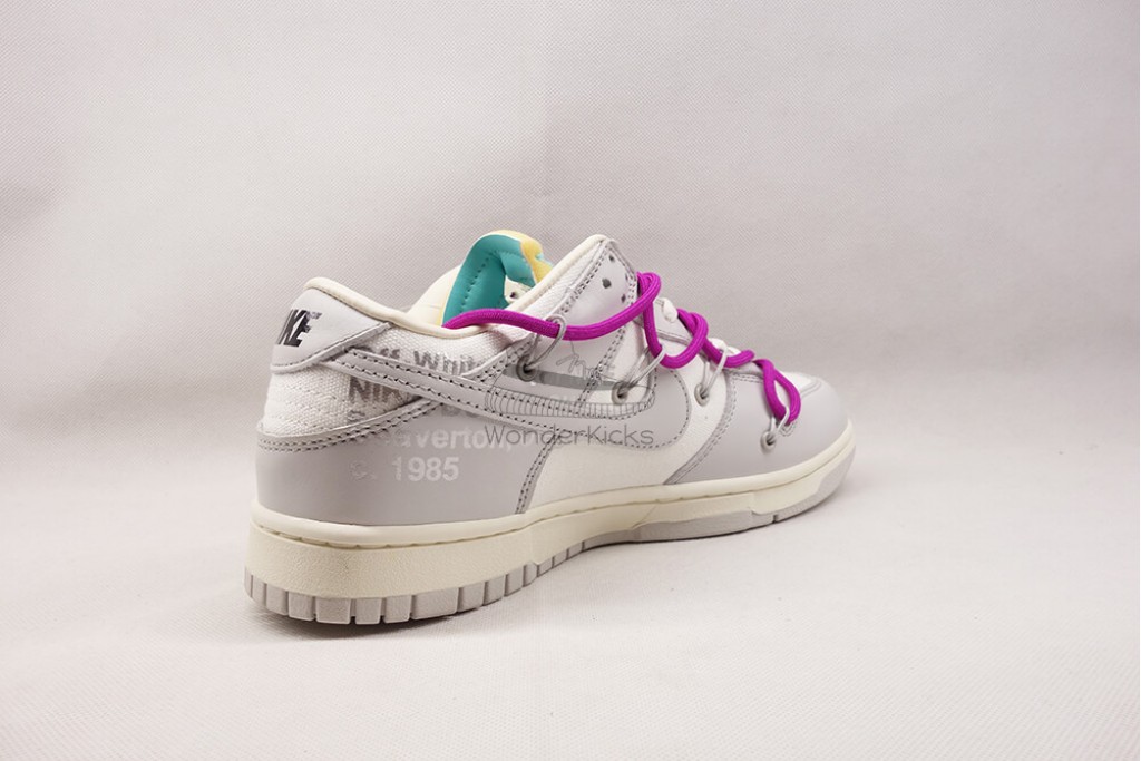 dunk low off white lot 21