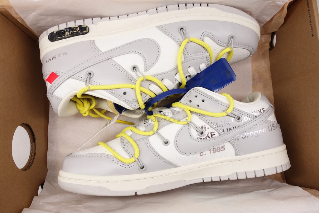 dunk low off white lot 27