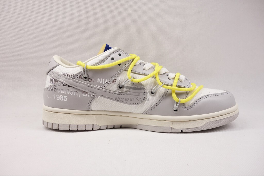 dunk low off white lot 27