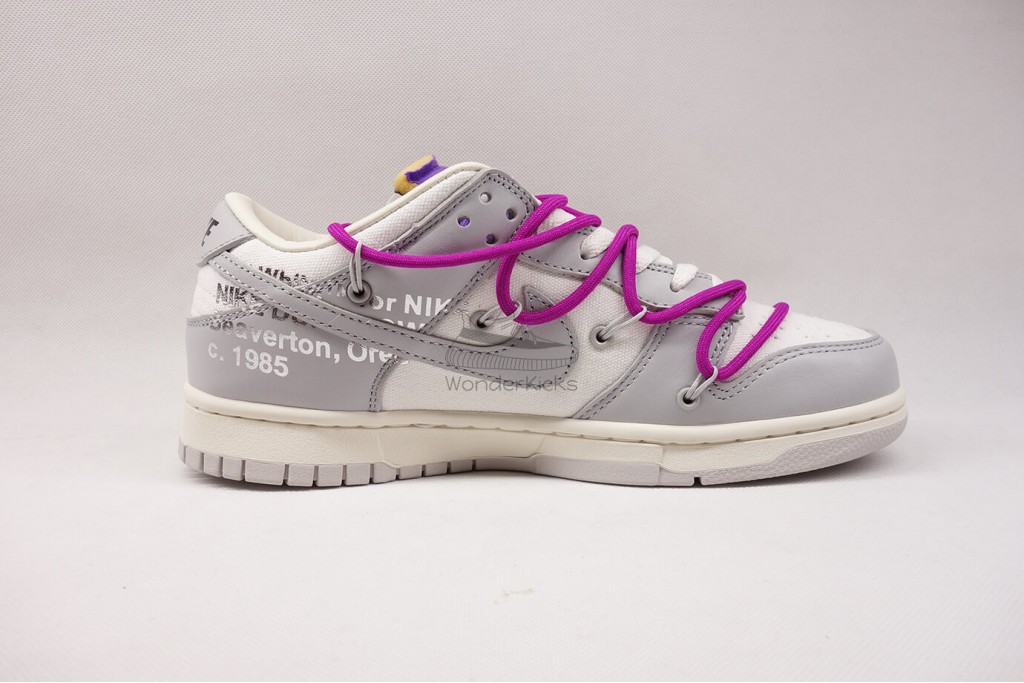 dunk low off white lot 28