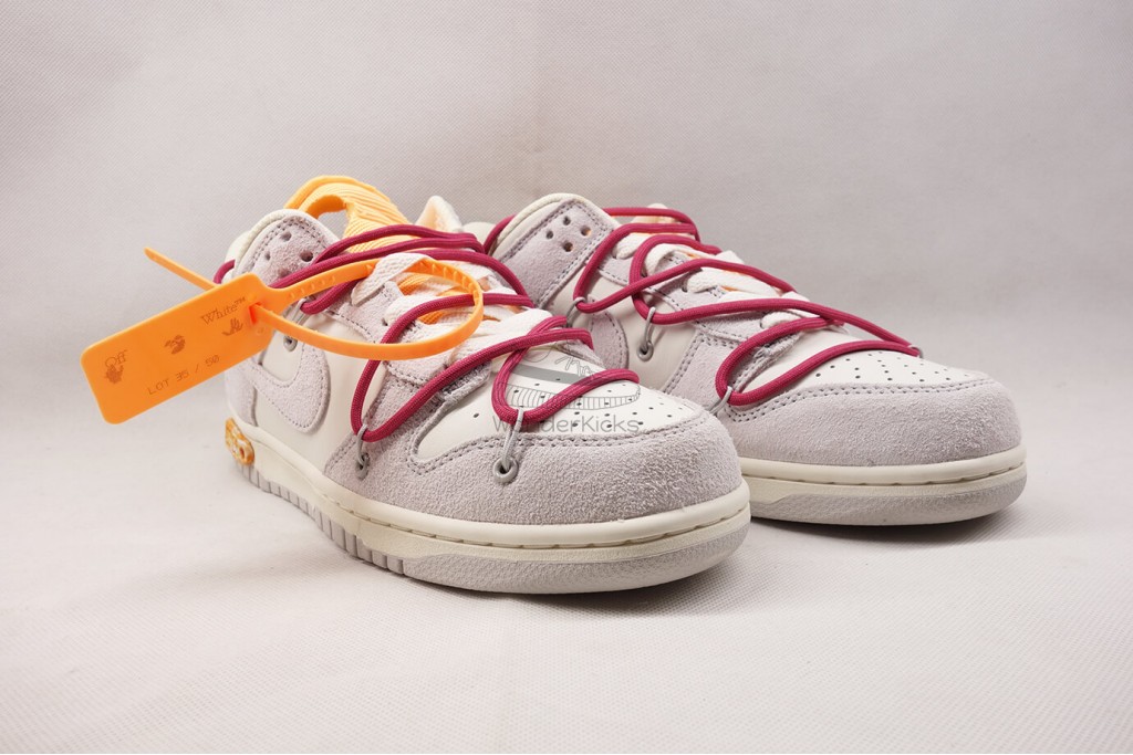 dunk low off white lot 35