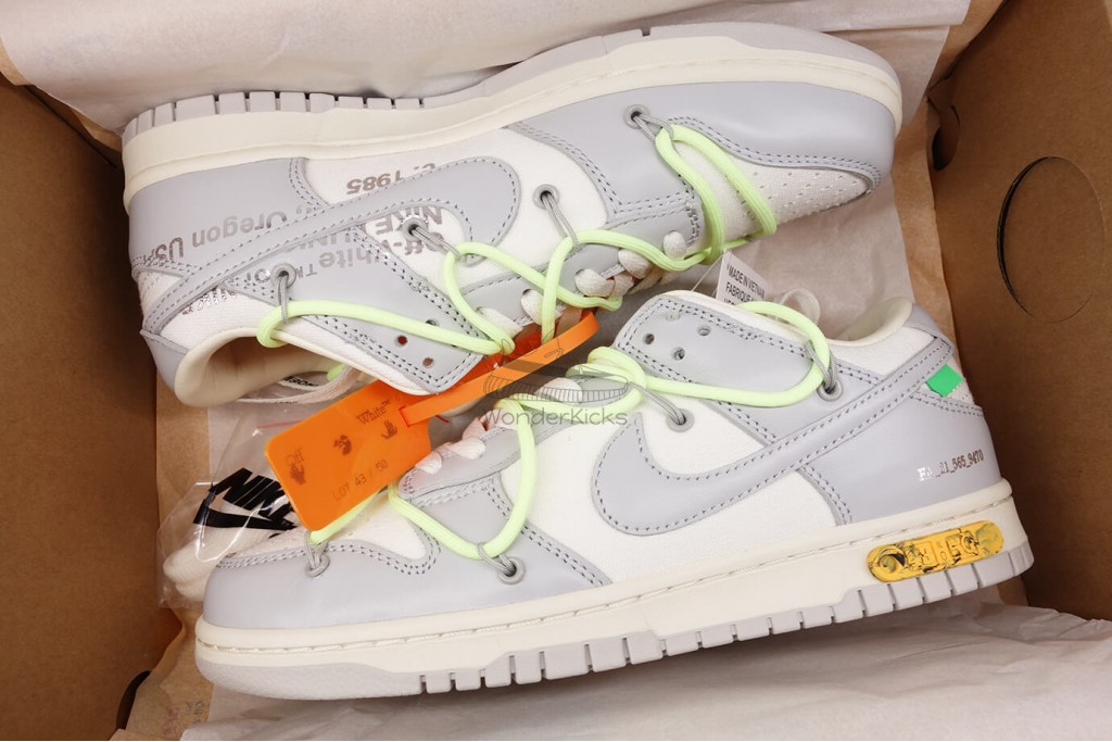 dunk low off white lot 43