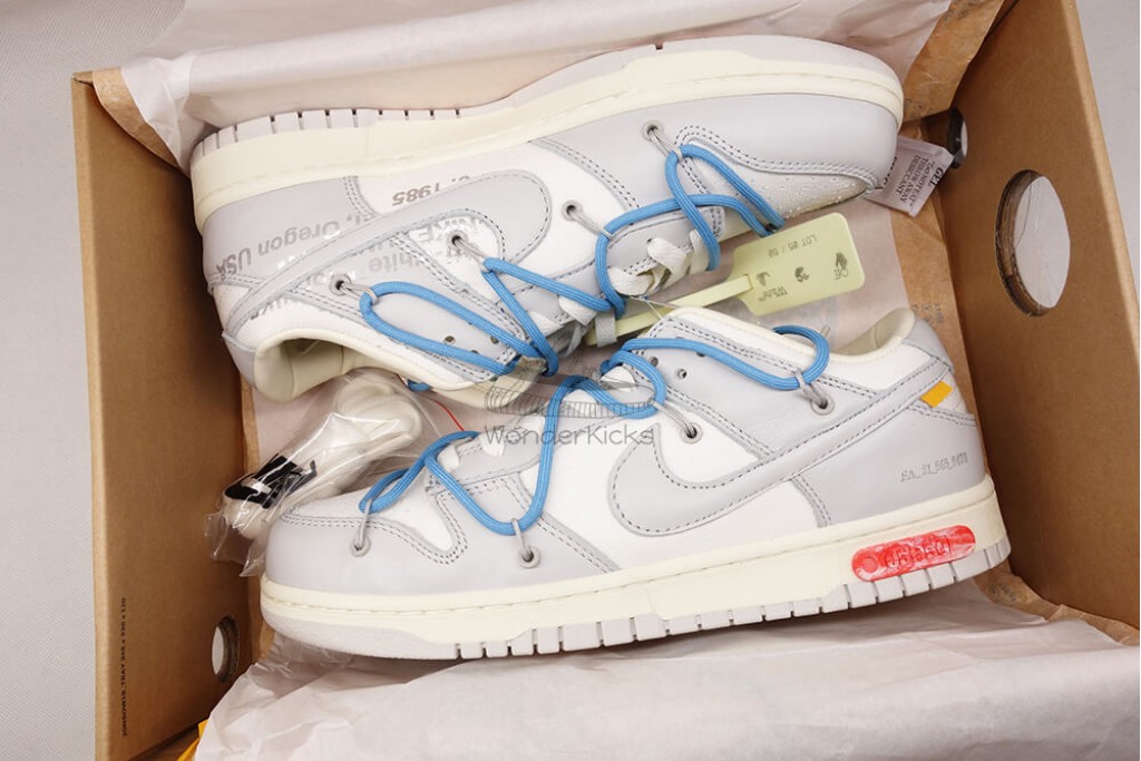 dunk low off white lot 5